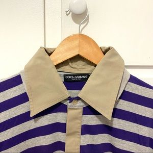 Authentic Dolce&Gabbana Double Collar Tennis Polo